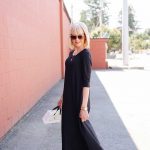 BD-3013 Gilmour Bamboo 3/4 Sleeve Shirttail Maxi Dress