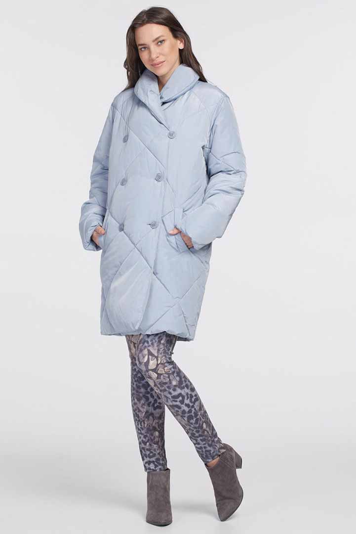 Tribal Quilted Puffer 4707O - Icy Blue Tribal Quilted Puffer 4707O - Icy Blue